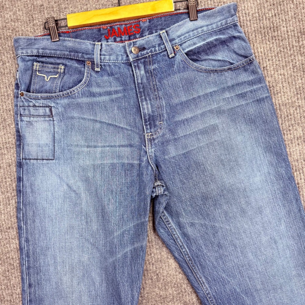 Kimes Ranch Jeans James Mens Western Medium Wash Blue 36x30 Made in USA